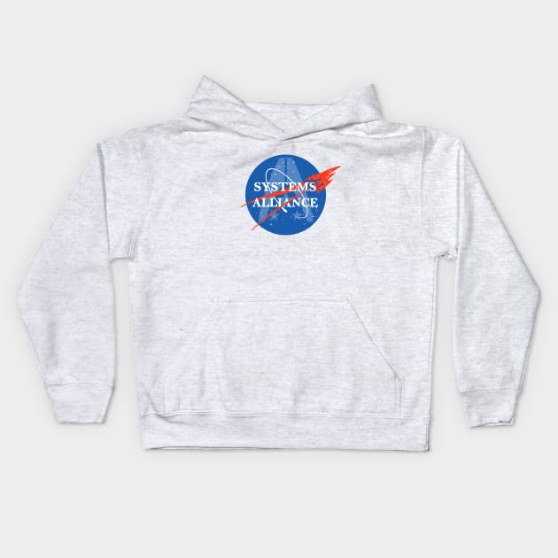 Normandy Aeronautics and Spectre Administration Kids Hoodie by Cattoc_C